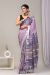 Linen Cotton Saree with Beautiful Silver Zari Border - KC180199