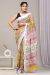 Linen Cotton Saree with Beautiful Silver Zari Border - KC180206