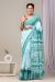 Linen Cotton Saree with Beautiful Silver Zari Border - KC180237