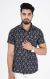 Mens Jaipuri Cotton Printed Half Sleeve Shirt - KC370006