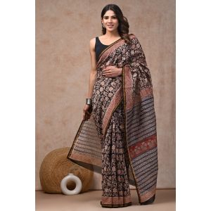 Beautiful Hand Block Printed Chanderi Sarees - KC120539