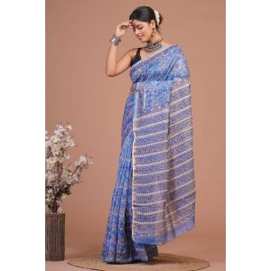 Beautiful Hand Block Printed Chanderi Silk Sarees - KC120585