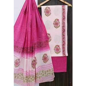 KC20871 - Cotton Dress Material with Cotton Dupatta