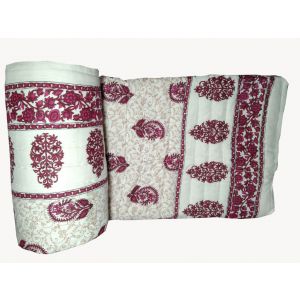KC270028 - Jaipuri Cotton Quilt Double Bed Rajai (Premium Quality)