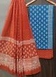 Premium Quality Hand Block Printed Cotton Dress Material with Cotton Dupatta - KC021392