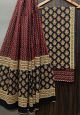 Premium Quality Hand Block Printed Cotton Dress Material with Cotton Dupatta - KC021418