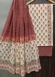 Premium Quality Hand Block Printed Cotton Dress Material with Cotton Dupatta - KC021442