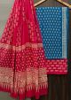 Premium Quality Hand Block Printed Cotton Dress Material with Cotton Dupatta - KC021447