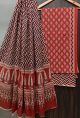 Premium Quality Hand Block Printed Cotton Dress Material with Cotton Dupatta - KC021456