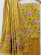 Jaipuri Print Pure Cotton Dress Material with Malmal Cotton Dupatta - KC021610