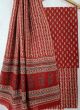 Jaipuri Print Pure Cotton Dress Material with Malmal Cotton Dupatta - KC021620