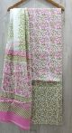 Jaipuri Print Pure Cotton Dress Material with Malmal Cotton Dupatta - KC021647