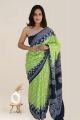 Beautiful Hand Block Print Mulmul Cotton Saree with Blouse - KC100277