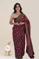 Beautiful Hand Block Print Malmal Cotton Saree with Blouse - KC100353