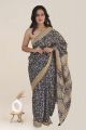 Beautiful Hand Block Printed Malmal Cotton Saree with Blouse - KC100424