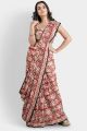 Beautiful Hand Block Printed Malmal Cotton Saree with Blouse - KC100452