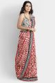 Beautiful Hand Block Printed Malmal Cotton Saree with Blouse - KC100456