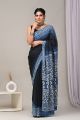 Beautiful Hand Block Printed Malmal Cotton Saree - KC100582