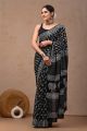 Beautiful Hand Block Printed Malmal Cotton Saree - KC100601