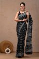 Beautiful Hand Block Printed Malmal Cotton Saree - KC100605