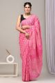 Beautiful Hand Block Printed Malmal Cotton Saree - KC100618