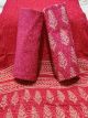 KC10294 - Cotton Dress Material with Chiffon Dupatta (Pink)