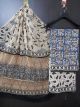 KC10656 - Cotton Dress Material with Chiffon Dupatta