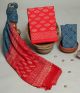 Premium Quality Hand Block Printed Cotton Dress Material with Chiffon Dupatta - KC11033