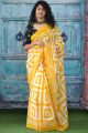 Beautiful Malmal Cotton Saree with Blouse - KC110831