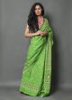 Jaipuri Printed Malmal Cotton Saree with Blouse - KC110920