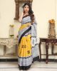 Jaipuri Printed Malmal Cotton Saree with Blouse - KC110923