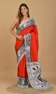 Premium Quality Printed Malmal Cotton Saree with Blouse - KC110964