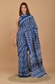 Premium Quality Printed Malmal Cotton Saree with Blouse - KC110966