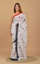 Premium Quality Printed Malmal Cotton Saree with Blouse - KC110967