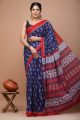 Premium Quality Printed Malmal Cotton Saree with Blouse - KC111016