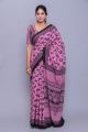 Beautiful Malmal Cotton Jaipuri Print Saree with Blouse - KC111177