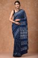 Beautiful Hand Block Printed Chanderi Saree - KC120459