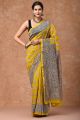 Beautiful Hand Block Printed Chanderi Saree - KC120461