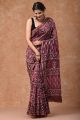 Beautiful Hand Block Printed Chanderi Saree - KC120468