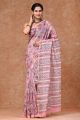 Beautiful Hand Block Printed Chanderi Saree - KC120478