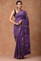 Beautiful Hand Block Printed Chanderi Saree - KC120480