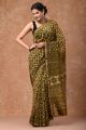 Beautiful Hand Block Printed Chanderi Saree - KC120481