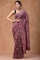 Beautiful Hand Block Printed Chanderi Saree - KC120489