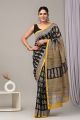 Beautiful Hand Block Printed Chanderi Sarees - KC120552