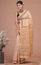 Beautiful Hand Block Printed Chanderi Silk Sarees - KC120584