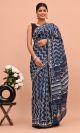 Beautiful Hand Block Printed Chanderi Silk Sarees - KC120589