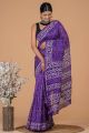 Beautiful Hand Block Printed Chanderi Silk Sarees - KC120590