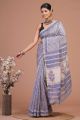 Beautiful Hand Block Printed Chanderi Silk Sarees - KC120598