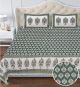 Beautiful King Size Double Bed High Quality Cotton Bedsheet (108 X 108 Inches - 9 X 9 feet) - KC140300