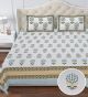 Beautiful King Size Double Bed High Quality Cotton Bedsheet (108 X 108 Inches - 9 X 9 feet) - KC140320